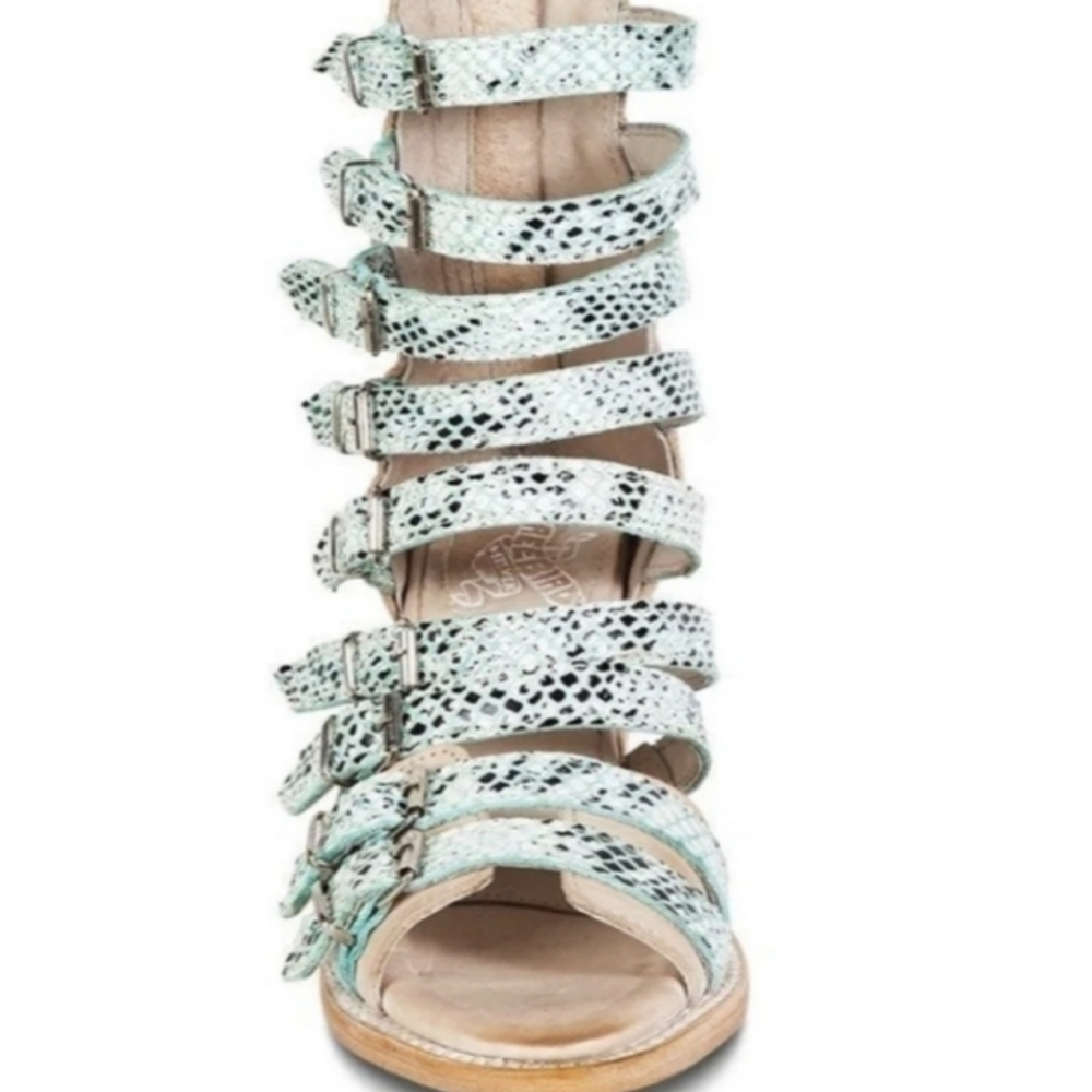 FreeBird Turquoise Casandra Sandal Bootie size 9 - Picture 3 of 11